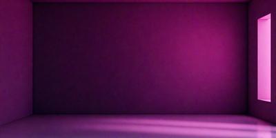The primary subject of the image is a purple wall. The setting is a room with a purple wall, and the visual style is a photo. The dominant colors in the image are purple and pink, creating a calm and soothing atmosphere.