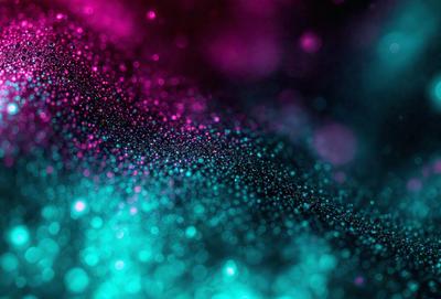 The primary subject of the image is a colorful, swirling pattern of light, which appears to be a digital art or illustration. The setting is a dark background, which contrasts with the vibrant colors of the pattern. The visual style is a mix of digital art and illustration, creating a unique and eye-catching effect. The colors and mood of the image are predominantly blue and purple, giving it a calming and serene atmosphere.