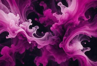 The primary subject of the image is a purple and pink swirl, which appears to be a digital art or illustration. The setting is a black background, which contrasts with the vibrant colors of the swirl. The visual style suggests that the image is a creative and artistic representation of the swirl. The dominant colors of the image are purple and pink, creating a sense of energy and movement.