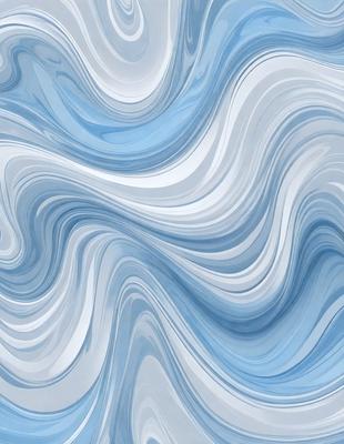 The primary subject of the image is a blue and white patterned surface, which appears to be a wallpaper or a textured wall. The setting is indoors, with the blue and white patterned surface as the main focus. The visual style of the image is a close-up of the pattern, showcasing the intricate details of the design. The colors and mood of the image are predominantly blue and white, creating a calm and soothing atmosphere.
