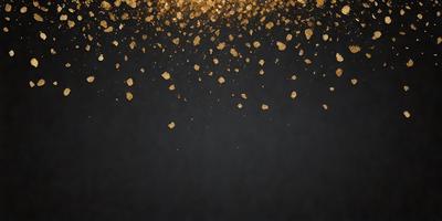 The primary subject of the image is a close-up of gold glitter, which appears to be a digital art or illustration. The setting is a dark background, which contrasts with the gold glitter. The visual style gives the impression of a pattern or texture, adding depth and interest to the image. The colors and mood are predominantly gold and dark, creating a sense of luxury and sophistication.