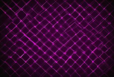 The primary subject of the image is a purple mesh pattern. The setting is a purple background, which creates a visually striking contrast with the mesh pattern. The visual style is a digital art or illustration, as the mesh pattern appears to be a digital creation. The dominant colors are purple and pink, giving the image a vibrant and lively atmosphere.