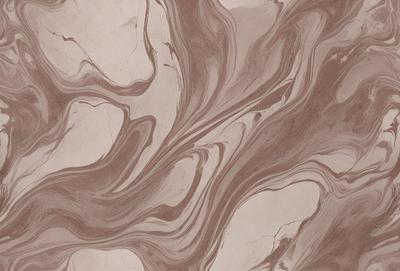 The image features a brown and white marbled pattern on a surface, possibly a wall or a table. The pattern is intricate and visually appealing, creating a unique and artistic atmosphere. The colors in the image are predominantly brown and white, which adds to the overall mood and aesthetic of the scene.