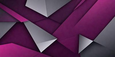 The primary subject of the image is a purple and gray geometric pattern. The setting is a purple background, and the visual style appears to be a combination of digital art and illustration. The dominant colors are purple and gray, creating a modern and sophisticated atmosphere.