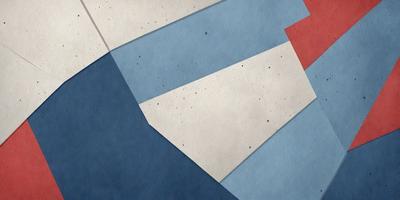 The primary subject of the image is a piece of paper with a blue and white design. The setting is a room with a blue and white wall, and the visual style is a combination of digital art and illustration. The colors and mood of the image are predominantly blue and white, creating a calm and serene atmosphere.