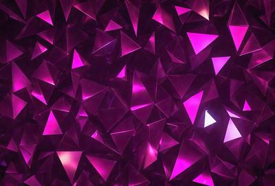 The primary subject of the image is a close-up of a pink and purple patterned surface. The setting is a dark background, which contrasts with the vibrant colors of the pattern. The visual style appears to be a combination of digital art and illustration, creating a unique and eye-catching design. The dominant colors in the image are pink and purple, giving the scene a warm and inviting atmosphere.