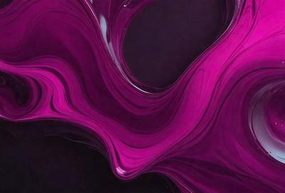 The primary subject of the image is a purple liquid, which appears to be a viscous substance. The setting is a dark background, which contrasts with the purple liquid. The visual style of the image is a close-up of the purple liquid, showcasing its texture and color. The dominant colors in the image are purple and black, creating a moody and dramatic atmosphere.