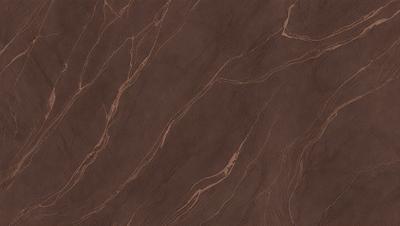 The primary subject of the image is a close-up of a brown marble-like surface. The setting is a room with a brown wooden floor. The visual style is a photo, and the colors and mood are warm and earthy.