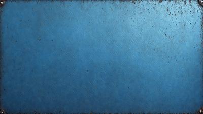 The primary subject of the image is a blue surface, which appears to be a piece of metal or a blue background. The setting is a dark room, and the visual style is a close-up of the blue surface. The colors and mood of the image are predominantly dark and moody, with the blue surface being the main focus.