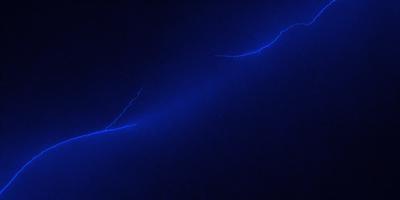 The primary subject of the image is a blue lightning bolt, which is the main object, scene, or focus of the image. The setting/background is a dark blue surface, which creates a dramatic and moody atmosphere. The visual style is a digital art or illustration, as the lightning bolt is depicted in a stylized manner. The colors and mood of the image are predominantly dark blue, with the lightning bolt adding a touch of brightness and energy to the scene.