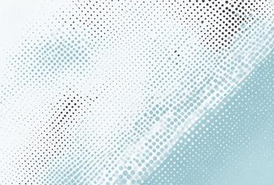 The primary subject of the image is a white and blue patterned background. The setting is a white and blue polka dot pattern, which creates a visually appealing and interesting backdrop. The visual style of the image is a combination of digital art and illustration, as it features a unique and creative design. The colors and mood of the image are predominantly white and blue, giving it a clean and fresh appearance.