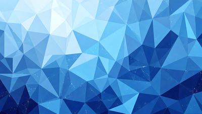 The primary subject of the image is a blue and white geometric pattern, which appears to be a digital art or illustration. The setting is a blue background, and the visual style is a combination of digital art and geometric patterns. The dominant colors are blue and white, creating a calm and soothing atmosphere.