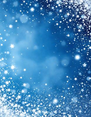 The primary subject of the image is a blue sky filled with stars. The setting is a night sky, and the visual style is a photo. The dominant colors are blue and white, creating a serene and peaceful atmosphere.