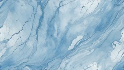 The primary subject of the image is a blue marble tile with a white and blue pattern. The setting is a bathroom, as indicated by the presence of the marble tile. The visual style is a close-up of the tile, showcasing its intricate design. The dominant colors are blue and white, creating a calm and soothing atmosphere.