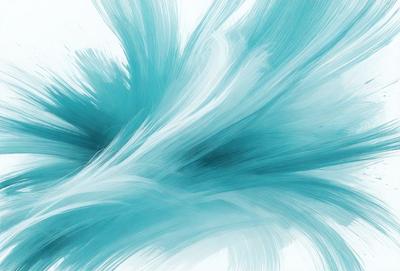 The primary subject of the image is a blue and white painting or drawing of a flowing, swirling, and curling design. The setting is a white background, which provides a clean and uncluttered appearance. The visual style is a combination of artistic expression and digital art, as it appears to be a digital painting or drawing. The colors and mood of the image are predominantly blue and white, creating a sense of calmness and elegance.