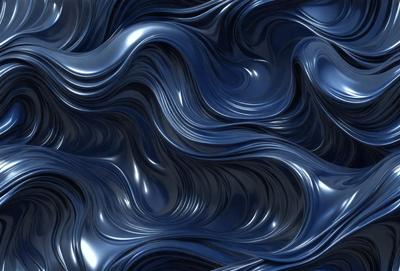 The primary subject of the image is a blue, swirling, and flowing pattern, which appears to be a digital art or illustration. The setting is a dark blue background, creating a contrasting and dramatic effect. The visual style is modern and artistic, with the blue color and flowing patterns evoking a sense of movement and fluidity. The overall atmosphere is dynamic and captivating, with the blue color and swirling patterns creating a visually striking and memorable image.