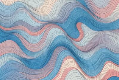 The primary subject of the image is a blue and pink swirling pattern, which appears to be a digital art or illustration. The setting is a blue and pink background, creating a visually appealing and vibrant atmosphere. The visual style is a combination of digital art and illustration, showcasing the artist's creativity and skill in designing intricate patterns. The colors and mood of the image are predominantly blue and pink, evoking a sense of calmness and beauty.