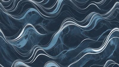 The primary subject of the image is a blue and white ocean wave. The setting is the ocean, with the wave being the main focus of the image. The visual style is a photo of the ocean, capturing the beauty and movement of the waves. The dominant colors are blue and white, creating a serene and calming atmosphere.