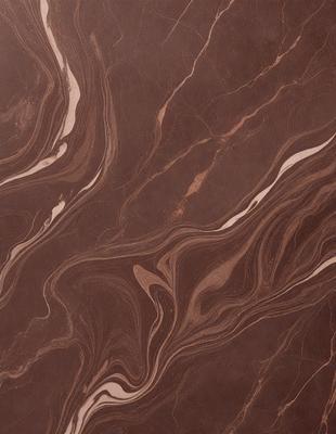 The primary subject of the image is a marble countertop with a brown and white pattern. The setting is a kitchen, and the visual style is a close-up of the marble countertop. The colors and mood of the image are warm and natural, with the brown and white marble creating a sense of elegance and sophistication.