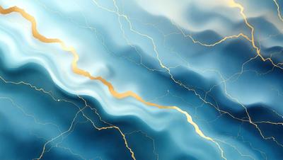 The primary subject of the image is a blue and gold swirl pattern, which is the main object, scene, or focus of the image. The setting or background features a blue and gold swirl pattern, which is the environment, backdrop, or surface visible in the image. The visual style of the image is a photo, as it is a real-life photograph of the swirl pattern. The dominant colors in the image are blue and gold, creating a vibrant and lively atmosphere.
