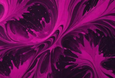 The primary subject of the image is a purple painting with swirls and drips, creating a visually striking and artistic piece. The setting is a canvas, and the visual style is a painting, which showcases the artist's skill and creativity. The colors and mood of the painting are predominantly purple, which evokes a sense of calmness and sophistication.