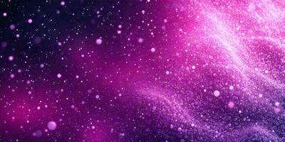The primary subject of the image is a purple background with a swirling, flowing pattern. The setting is a space-like environment, with a backdrop of stars and a purple sky. The visual style is a combination of digital art and illustration, creating a unique and captivating atmosphere. The dominant colors are purple and pink, giving the image a calming and serene mood.