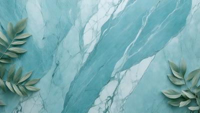 The primary subject of the image is a marble-like pattern, which is the main object, scene, or focus of the image. The setting or background features a blue and white marble-like surface, which adds to the visual style of the image. The colors and mood of the image are predominantly blue and white, creating a clean and elegant atmosphere.
