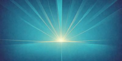The primary subject of the image is a bright, sun-like light source, which appears to be a sunrise or sunset. The light source is illuminating the sky, creating a warm and inviting atmosphere. The setting is a blue sky, which serves as a beautiful backdrop for the sun's rays. The visual style of the image is a combination of photo and digital art, creating a unique and captivating scene. The colors and mood of the image are predominantly warm and vibrant, with the sun's rays casting a golden glow over the sky.