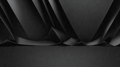 The primary subject of the image is a black and white photo of a mountain. The setting is a black background, which emphasizes the mountain's shape and texture. The visual style is a black and white photo, giving the image a classic and timeless appearance. The colors and mood of the image are predominantly black and white, creating a sense of depth and contrast.