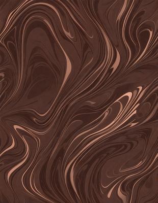 The primary subject of the image is a brown and white marbled pattern, which is the main focus of the image. The setting is a wooden surface, possibly a table or a countertop, with the marbled pattern as the background. The visual style of the image is a close-up of the marbled pattern, showcasing its intricate details. The colors in the image are predominantly brown and white, giving it a natural and earthy atmosphere.
