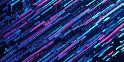 The primary subject of the image is a colorful, abstract design featuring a mix of blue, pink, and purple hues. The setting is a blue and purple background, which complements the vibrant colors of the design. The visual style appears to be a digital art or illustration, as it is a patterned design with a modern and artistic appearance. The overall atmosphere is lively and energetic, as the colors and patterns create a dynamic and engaging visual experience.