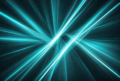 The primary subject of the image is a bright blue light, which appears to be a neon light or a light source with a blue hue. The setting is a dark background, which contrasts with the bright blue light. The visual style of the image is a close-up of the blue light, emphasizing its vibrant color. The colors and mood of the image are predominantly blue, creating a sense of energy and dynamism.