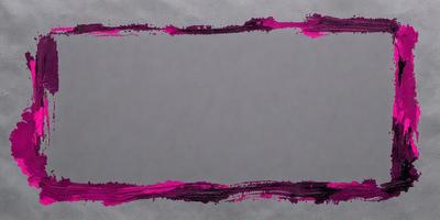 The primary subject of the image is a large, empty canvas with a pink background. The setting is a gray background, which contrasts with the pink canvas. The visual style is a painting, with the artist's brushstrokes visible on the canvas. The colors and mood of the image are predominantly pink, creating a warm and inviting atmosphere.