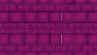 The primary subject of the image is a purple brick wall. The setting is a brick wall, and the visual style is a photo. The dominant colors are purple and pink, creating a warm and inviting atmosphere.