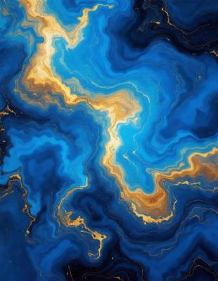 The primary subject of the image is a blue and yellow swirling pattern, which appears to be a digital art or illustration. The setting is a blue and yellow background, creating a vibrant and lively atmosphere. The visual style is a mix of digital art and illustration, with the swirling pattern being the main focus of the image. The colors and mood convey a sense of energy and movement, with the blue and yellow hues adding a sense of warmth and liveliness to the scene.