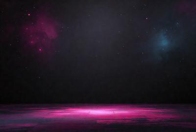 The primary subject of the image is a pink light source, which appears to be a light bulb or a lighting effect. The light source is located in the center of the image, and it is surrounded by a black background. The visual style of the image is a combination of a photo and digital art, creating a unique and artistic effect. The colors and mood of the image are predominantly pink, giving it a warm and inviting atmosphere.