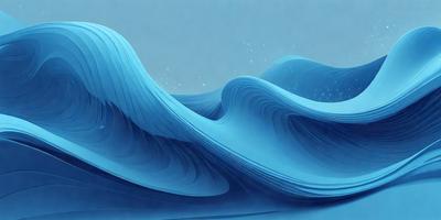 The primary subject of the image is a large, blue wave with a white background. The wave is depicted in a digital art style, giving it a modern and visually appealing appearance. The colors in the image are predominantly blue and white, creating a sense of calmness and tranquility. The wave is the main focus of the image, and it is set against a backdrop of a clear blue sky.