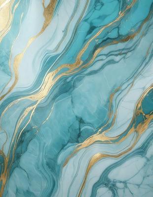 The primary subject of the image is a blue and gold marble-like pattern. The setting is a blue and gold marble-like surface, which could be a wall or a countertop. The visual style is a close-up of the marble-like pattern, showcasing its intricate details. The colors and mood of the image are predominantly blue and gold, creating a luxurious and elegant atmosphere.