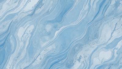 The primary subject of the image is a blue and white marbled tile. The setting is a bathroom, as indicated by the presence of the marbled tile. The visual style is a close-up of the tile, showcasing its intricate design. The dominant colors are blue and white, creating a calm and soothing atmosphere.