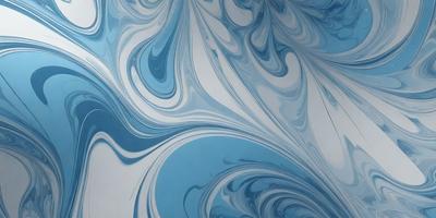 The primary subject of the image is a blue and white swirl pattern, which appears to be a digital art or illustration. The setting is a white wall, and the visual style is a combination of digital art and illustration. The dominant colors in the image are blue and white, creating a calming and soothing atmosphere.