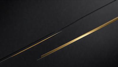 The primary subject of the image is a gold line on a black background. The setting is a dark room, and the visual style appears to be a digital art or illustration. The colors are predominantly black and gold, creating a bold and striking appearance.