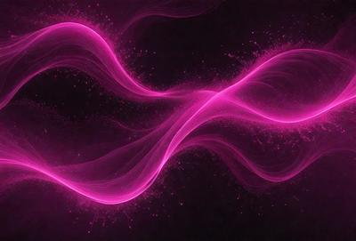 The primary subject of the image is a pink, swirling, and flowing pattern. The setting is a dark background, which contrasts with the vibrant pink color of the pattern. The visual style appears to be a digital art or illustration, as the pattern is intricate and detailed. The colors and mood of the image are predominantly pink, creating a sense of warmth and energy.