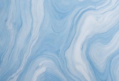 The primary subject of the image is a blue and white patterned wallpaper. The setting is a room with a blue and white color scheme. The visual style is a patterned wallpaper, which gives the room a unique and artistic appearance. The dominant colors are blue and white, creating a calm and soothing atmosphere in the room.