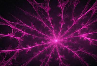 The primary subject of the image is a purple, pink, and red swirling pattern. The setting is a dark background, which contrasts with the vibrant colors of the swirling pattern. The visual style appears to be a digital art or illustration, as the colors and patterns are intricately detailed. The overall atmosphere of the image is lively and energetic, with the swirling pattern capturing the viewer's attention.