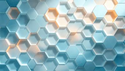The primary subject of the image is a blue and white patterned wall. The setting is a room with a blue and white tiled wall. The visual style is a digital art or illustration, creating a unique and eye-catching pattern. The dominant colors are blue and white, giving the wall a clean and modern appearance.