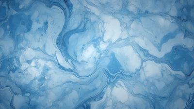 The primary subject of the image is a blue and white marbled surface, which appears to be a marble tile or a blue and white marbled wall. The setting is a room with a blue and white marbled surface, which is the main focus of the image. The visual style is a close-up of the marbled surface, showcasing its intricate patterns and textures. The colors and mood of the image are predominantly blue and white, creating a calm and serene atmosphere.
