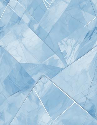 The primary subject of the image is a blue and white marble pattern. The setting is a blue and white marble wall, which serves as the background. The visual style is a digital art or illustration, as the marble pattern is created through a digital medium. The colors and mood of the image are predominantly blue and white, giving it a clean and elegant appearance.