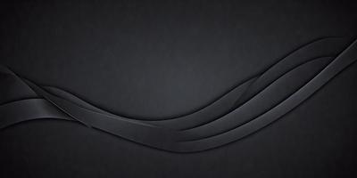 The primary subject of the image is a black background with a curved line or a wave-like design. The setting is a dark background, which creates a dramatic and moody atmosphere. The visual style is a combination of digital art and illustration, as the curved line or wave-like design appears to be a digital artwork or illustration. The colors and mood are predominantly dark and dramatic, with the black background and the curved line or wave-like design creating a sense of depth and intensity.