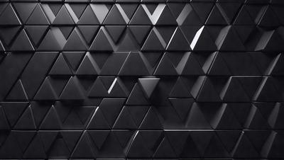 The primary subject of the image is a black and white patterned wall. The setting is a black background, and the visual style is a patterned wall. The dominant colors are black and white, creating a bold and striking atmosphere.