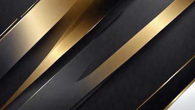 The primary subject of the image is a pattern of gold and black stripes. The setting is a black background, and the visual style appears to be a digital art or illustration. The dominant colors are gold and black, creating a bold and striking appearance.